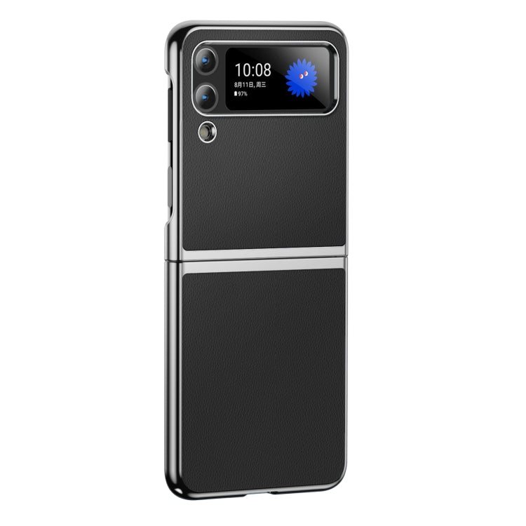 電鍍素皮摺疊手機殼, For Samsung Galaxy Z Fold4, For Samsung Galaxy Z Fold3, For Samsung Galaxy Z Flip4, For Samsung Galaxy Z Flip3