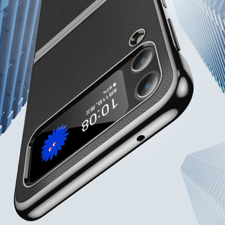 電鍍素皮摺疊手機殼, For Samsung Galaxy Z Fold4, For Samsung Galaxy Z Fold3, For Samsung Galaxy Z Flip4, For Samsung Galaxy Z Flip3
