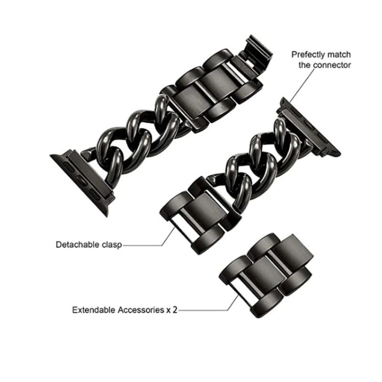 大牛仔鏈金屬錶帶