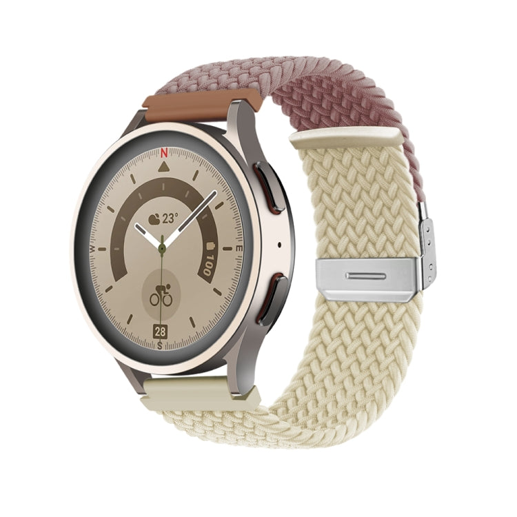 編織卡扣拼色尼龍錶帶