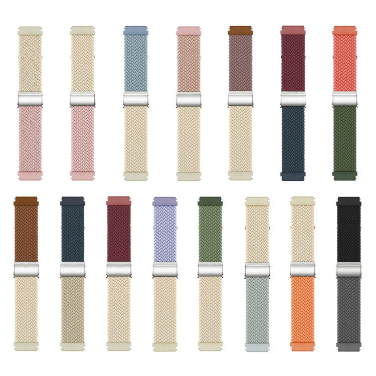 編織卡扣拼色尼龍錶帶