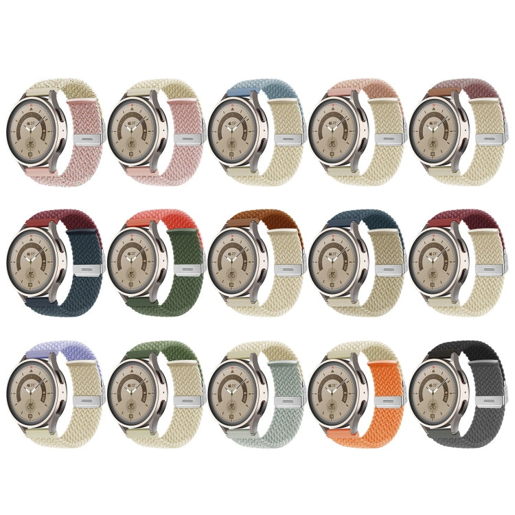 編織卡扣拼色尼龍錶帶