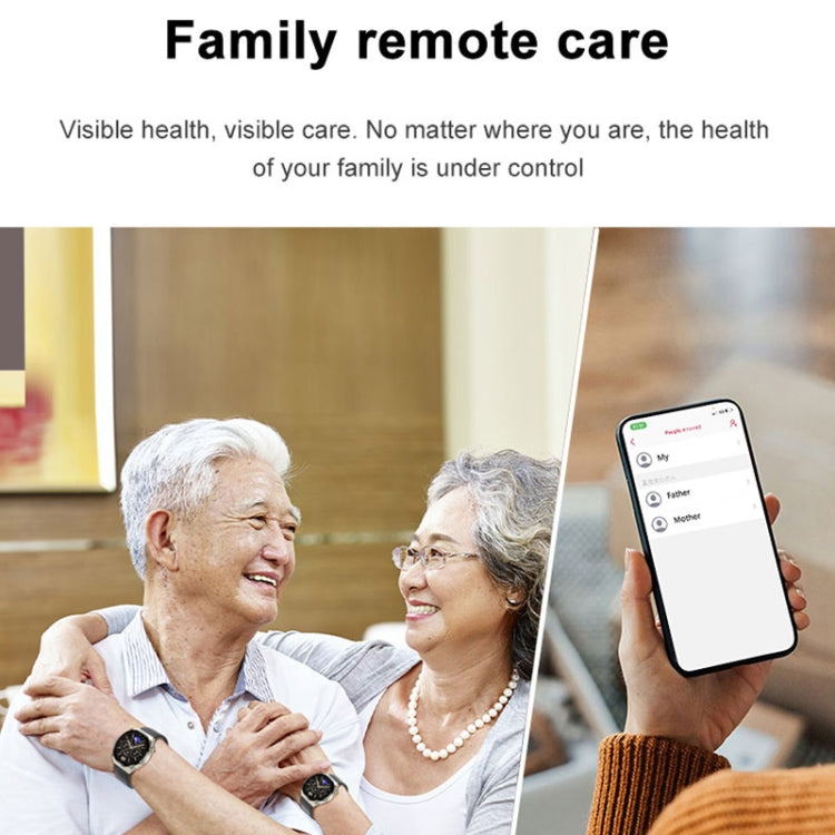 TK20 1.39英寸硅膠錶帶智能手錶 支持心電/遠程家庭護理/體溫監測