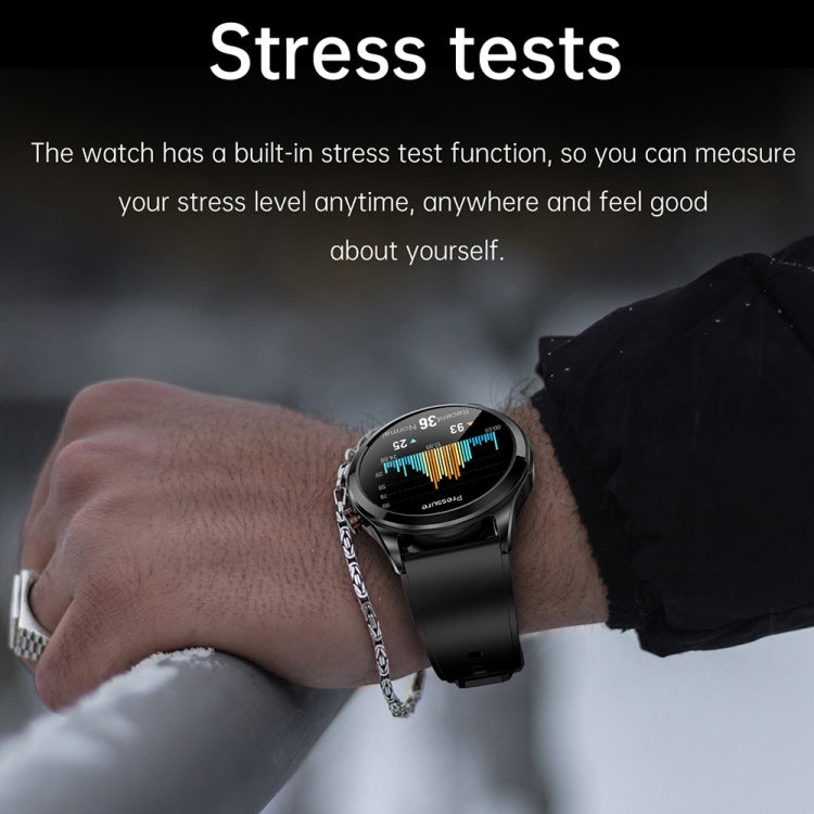 TK22 1.39英寸IP67防水皮錶帶智能手錶 支持心電/無創血糖, Leather Band (Black), Leather Band (Brown)