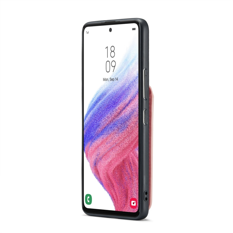 Fierre Shann 瘋馬紋插卡支架后蓋PU手機殼, For Samsung Galaxy A23 4G / 5G, For Samsung Galaxy A54 5G, For Samsung Galaxy A34 5G