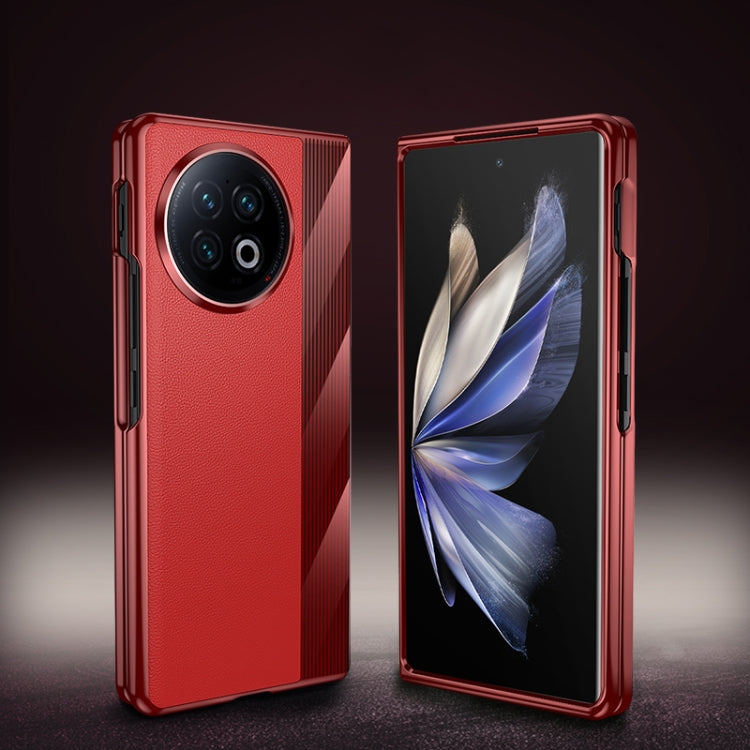 電鍍超薄素皮防摔手機保護殼, For vivo X Fold2