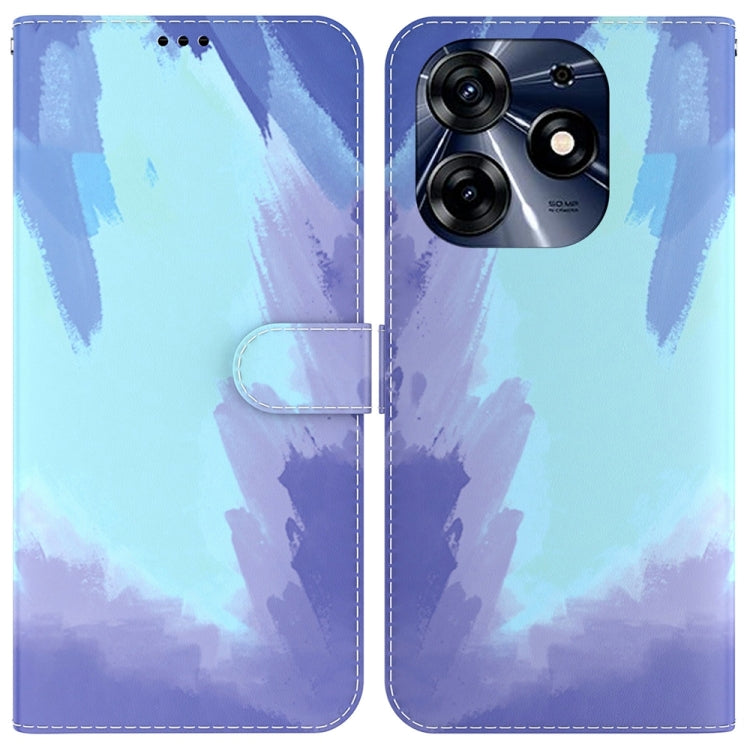 水彩圖案左右開手機皮套