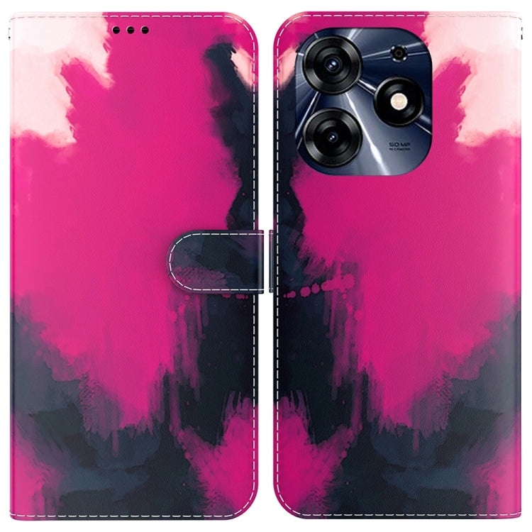 水彩圖案左右開手機皮套