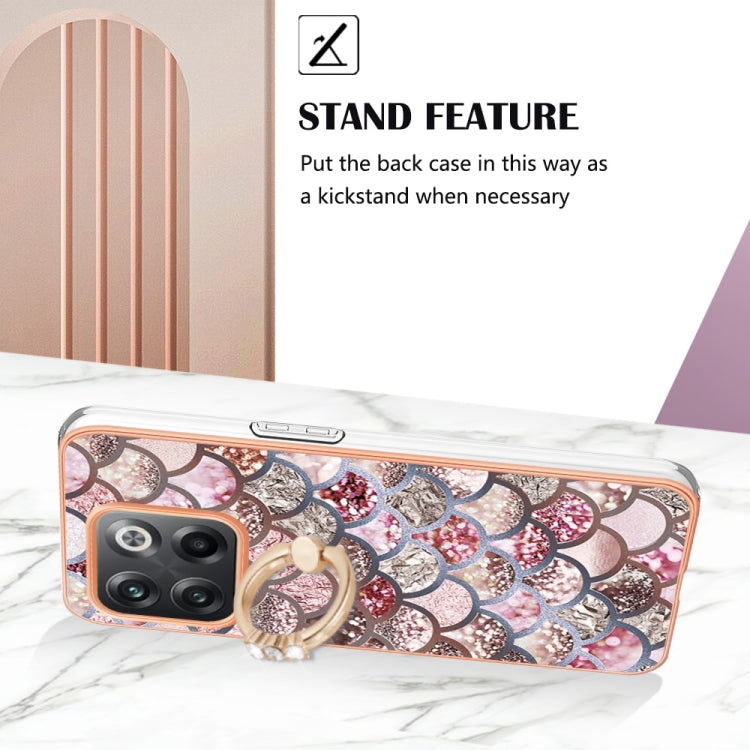 邊框A款IMD圖案TPU手機殼帶指環