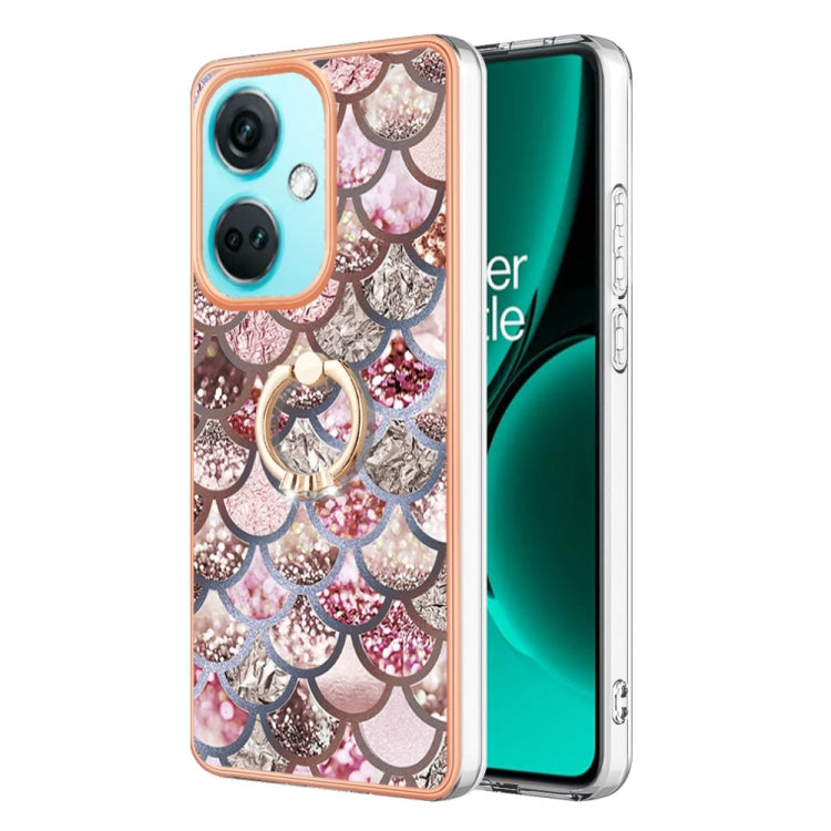 邊框A款IMD圖案TPU手機殼帶指環