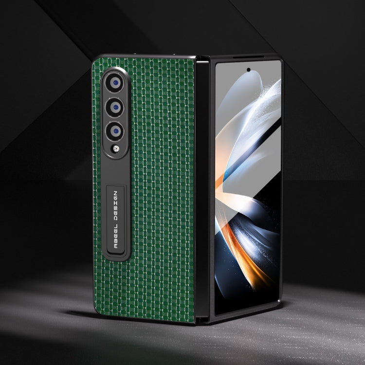 ABEEL 殼膜一體真皮奢華系列手機殼帶支架, For Samsung Galaxy Z Fold3 5G, For Xiaomi Mix Fold 2, For Samsung Galaxy Z Fold5, For Samsung Galaxy Z Fold4 5G