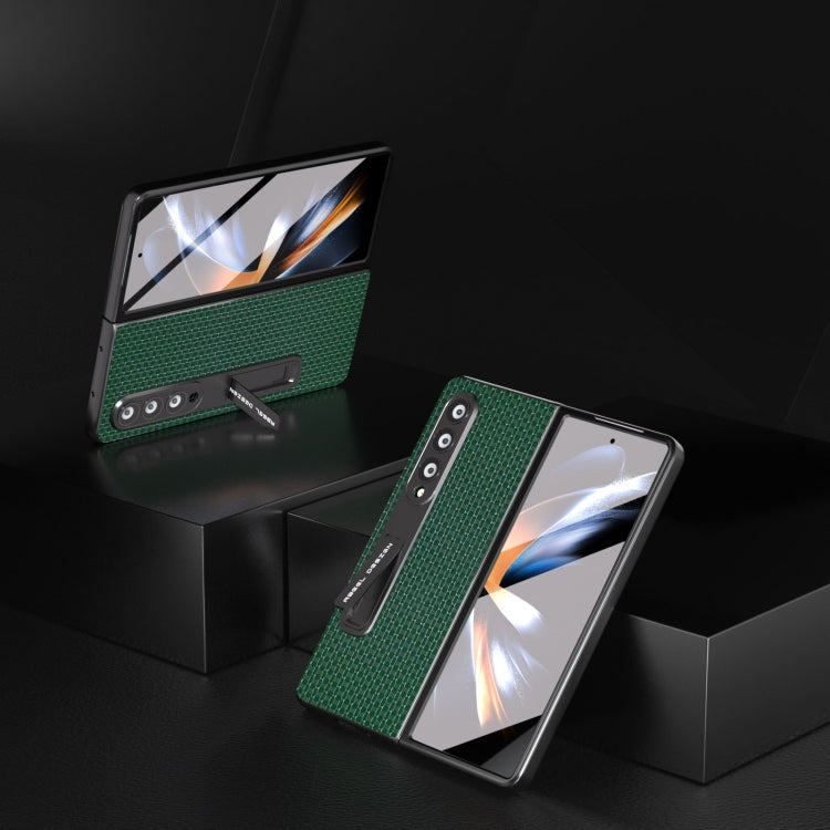 ABEEL 殼膜一體真皮奢華系列手機殼帶支架, For Samsung Galaxy Z Fold3 5G, For Xiaomi Mix Fold 2, For Samsung Galaxy Z Fold5, For Samsung Galaxy Z Fold4 5G