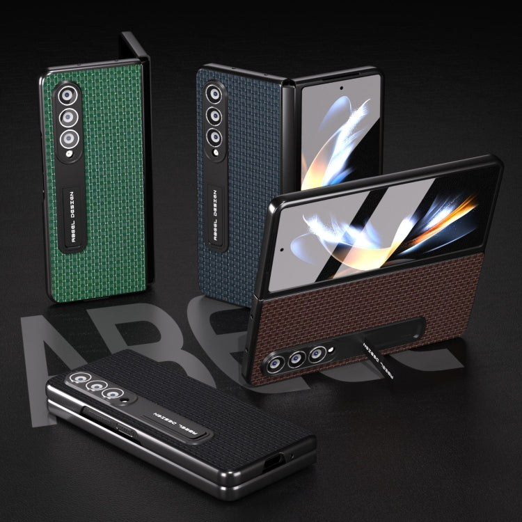 ABEEL 殼膜一體真皮奢華系列手機殼帶支架, For Samsung Galaxy Z Fold3 5G, For Xiaomi Mix Fold 2, For Samsung Galaxy Z Fold5, For Samsung Galaxy Z Fold4 5G