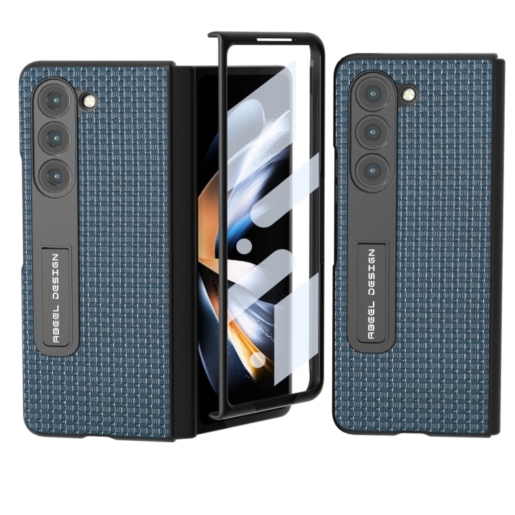 ABEEL 殼膜一體真皮奢華系列手機殼帶支架, For Samsung Galaxy Z Fold3 5G, For Xiaomi Mix Fold 2, For Samsung Galaxy Z Fold5, For Samsung Galaxy Z Fold4 5G