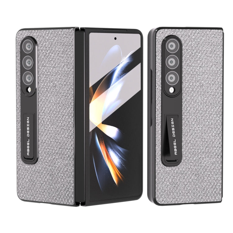 ABEEL 殼膜一體鑽石系列黑邊手機殼帶支架, For Samsung Galaxy Z Fold3 5G, For Xiaomi Mix Fold 2, For Samsung Galaxy Z Fold5, For Samsung Galaxy Z Fold4 5G