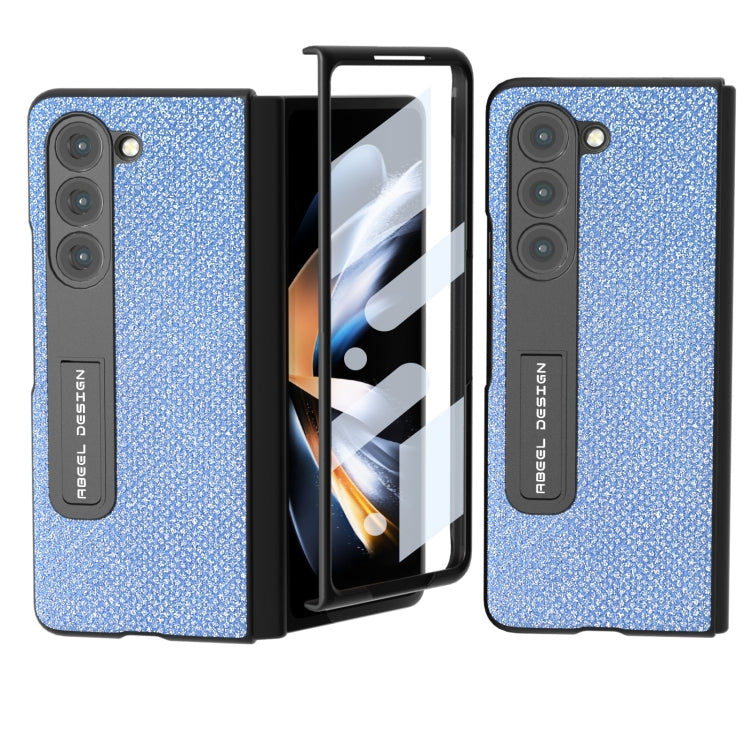 ABEEL 殼膜一體鑽石系列黑邊手機殼帶支架, For Samsung Galaxy Z Fold3 5G, For Xiaomi Mix Fold 2, For Samsung Galaxy Z Fold5, For Samsung Galaxy Z Fold4 5G