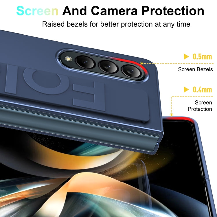 硅膠腕帶支架摺疊手機殼, For Samsung Galaxy Z Fold4, For Samsung Galaxy Z Fold3