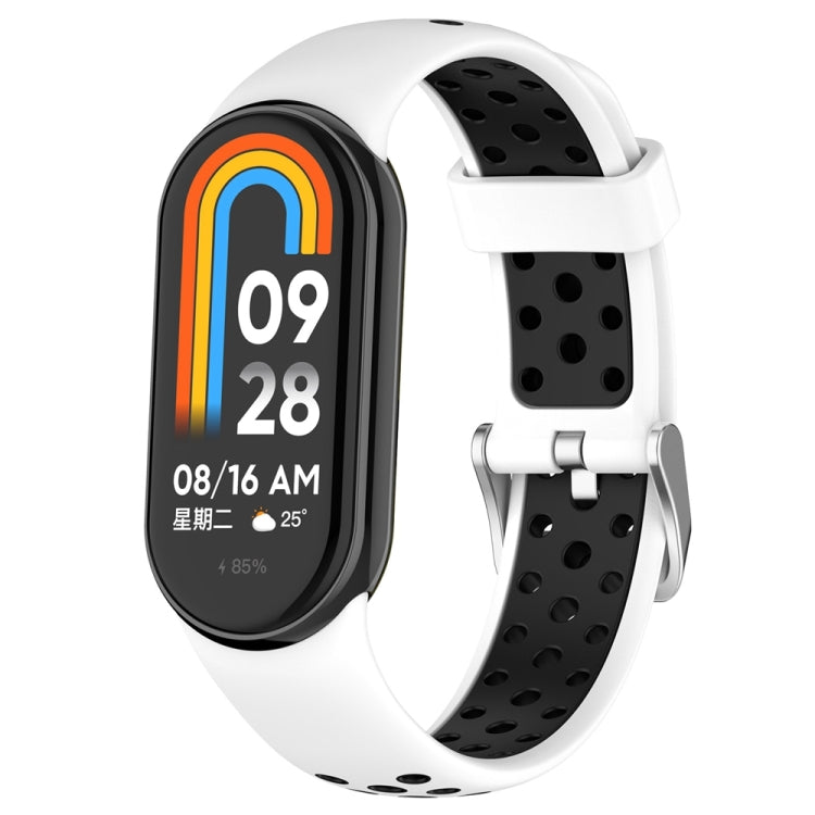 雙色鋼插頭硅膠錶帶, For Xiaomi Mi Band 8