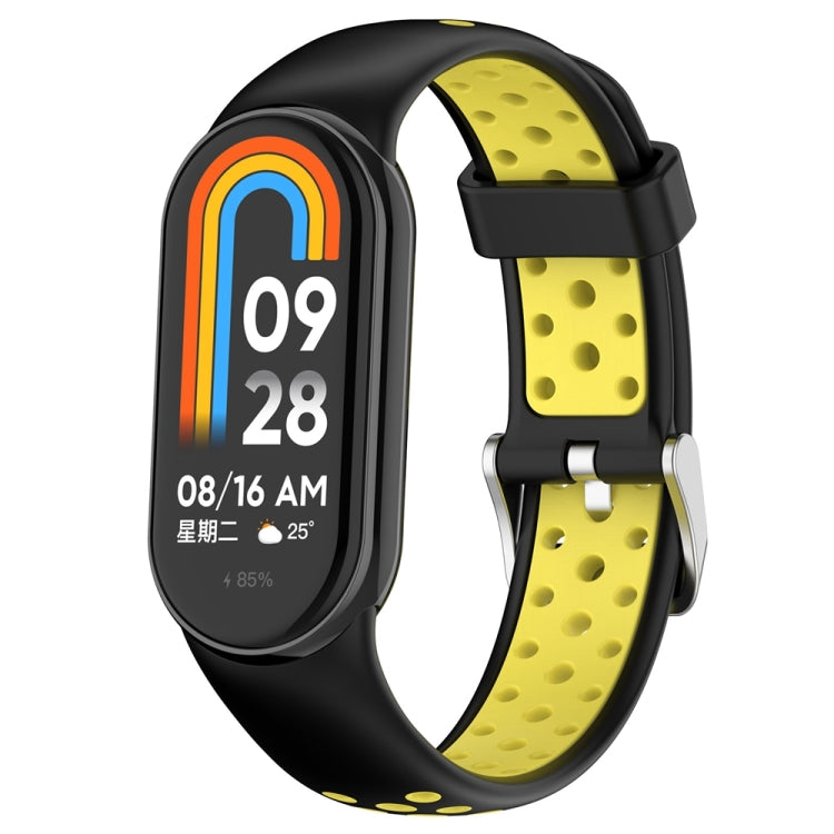 雙色鋼插頭硅膠錶帶, For Xiaomi Mi Band 8