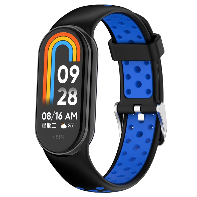 雙色鋼插頭硅膠錶帶, For Xiaomi Mi Band 8
