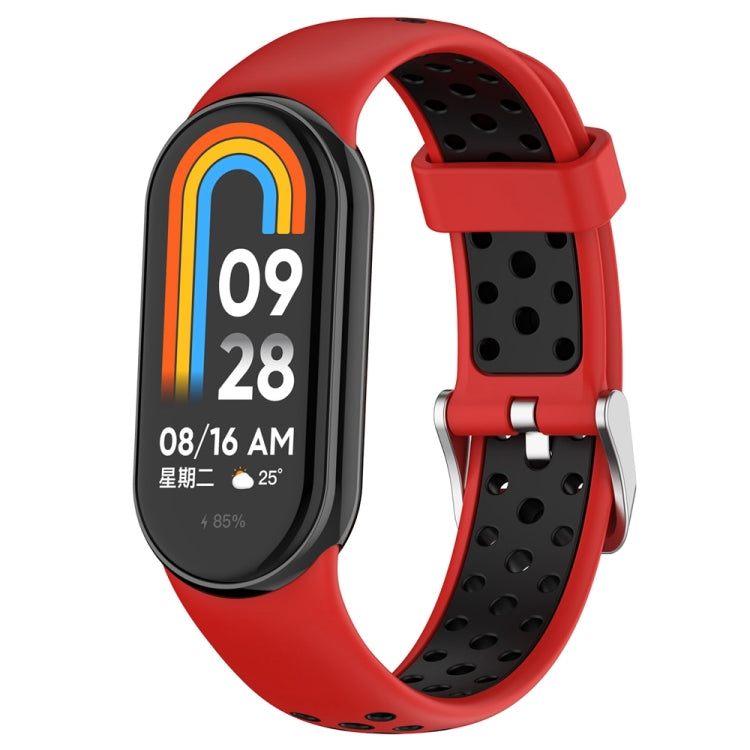 雙色鋼插頭硅膠錶帶, For Xiaomi Mi Band 8