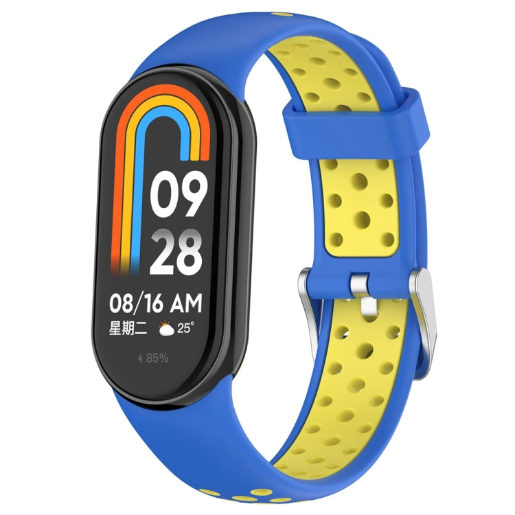 雙色鋼插頭硅膠錶帶, For Xiaomi Mi Band 8