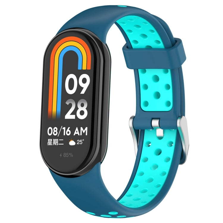 雙色鋼插頭硅膠錶帶, For Xiaomi Mi Band 8