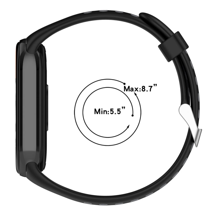 雙色鋼插頭硅膠錶帶, For Xiaomi Mi Band 8