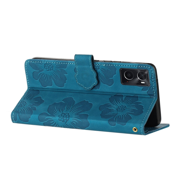 花朵壓花圖案手機皮套, For OPPO A36 / A76 / A96, For OPPO A94 5G, For OPPO A74 / A54 / A93 5G, For OPPO A52 / A72 / A92, For OPPO A79 5G