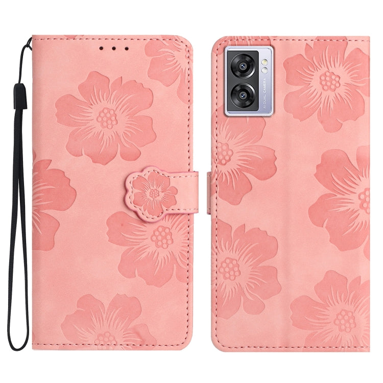 花朵壓花圖案手機皮套, For OPPO A58, For OPPO A17, For OPPO Reno8 Lite 5G / Reno7 Z, For OPPO A57 2022 / A77 5G, For OPPO Reno8 Pro 5G, For OPPO Reno8 5G, For OPPO Find X5 Pro, For OPPO Find X5, For OPPO Find X5 Lite / Reno7 5G