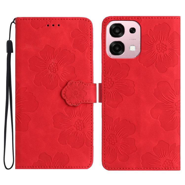 花朵壓花圖案手機皮套, For OPPO Reno15 5G Global, For OPPO Find X9, For OPPO A6 Pro 4G / 5G / F31 5G, For OPPO Find X9 Pro, For OPPO A18, For OPPO A38, For OPPO Reno10 5G / Reno10 Pro 5G Global, For OPPO A78, For OPPO A98 5G