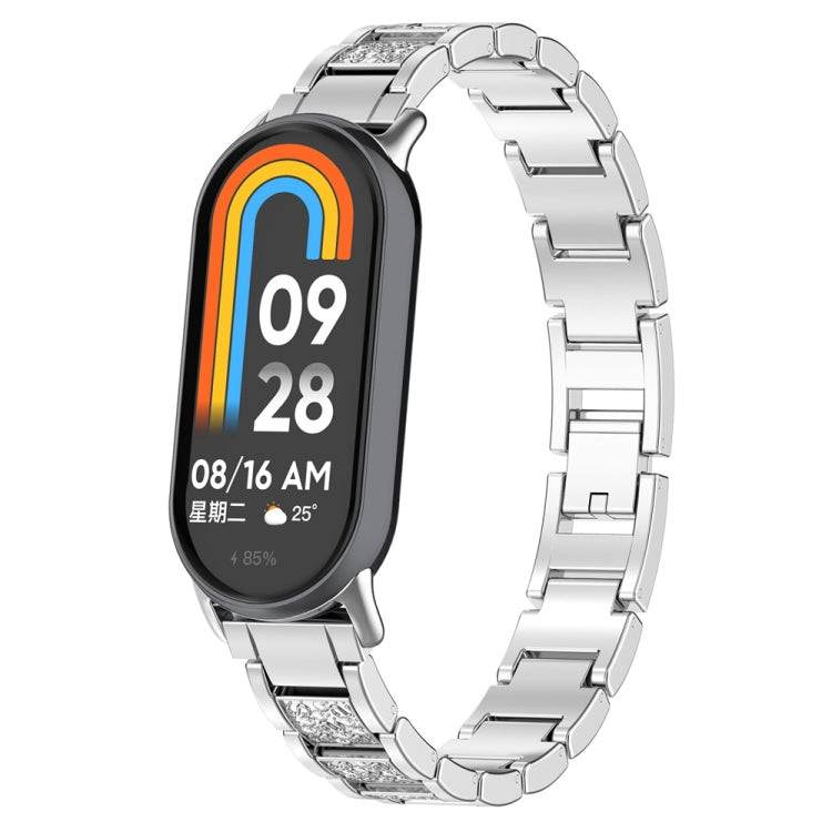 三珠滿鑽金屬錶帶, For Xiaomi Mi Band 8