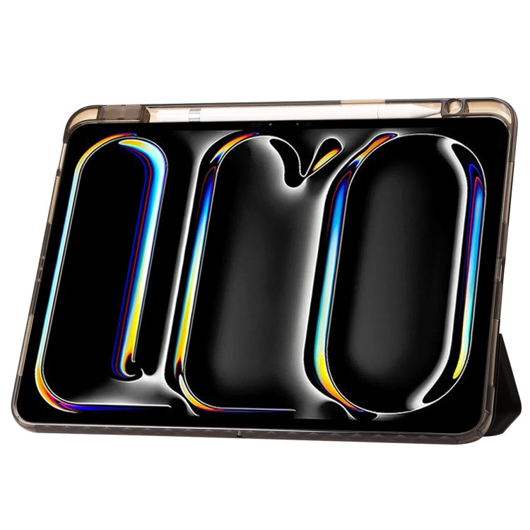 高透亞克力三折支架平板皮套, For iPad Pro 13 2025 / 2024, For iPad Pro 11 2025 / 2024, For iPad 10th Gen 10.9 2022, For iPad Air 11 2025 / 2024, For iPad Air 13 2025 / 2024