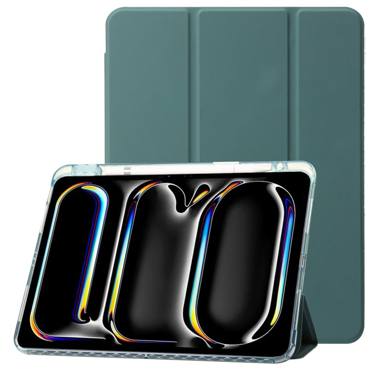 高透亞克力三折支架平板皮套, For iPad Pro 13 2025 / 2024, For iPad Pro 11 2025 / 2024, For iPad 10th Gen 10.9 2022, For iPad Air 11 2025 / 2024, For iPad Air 13 2025 / 2024