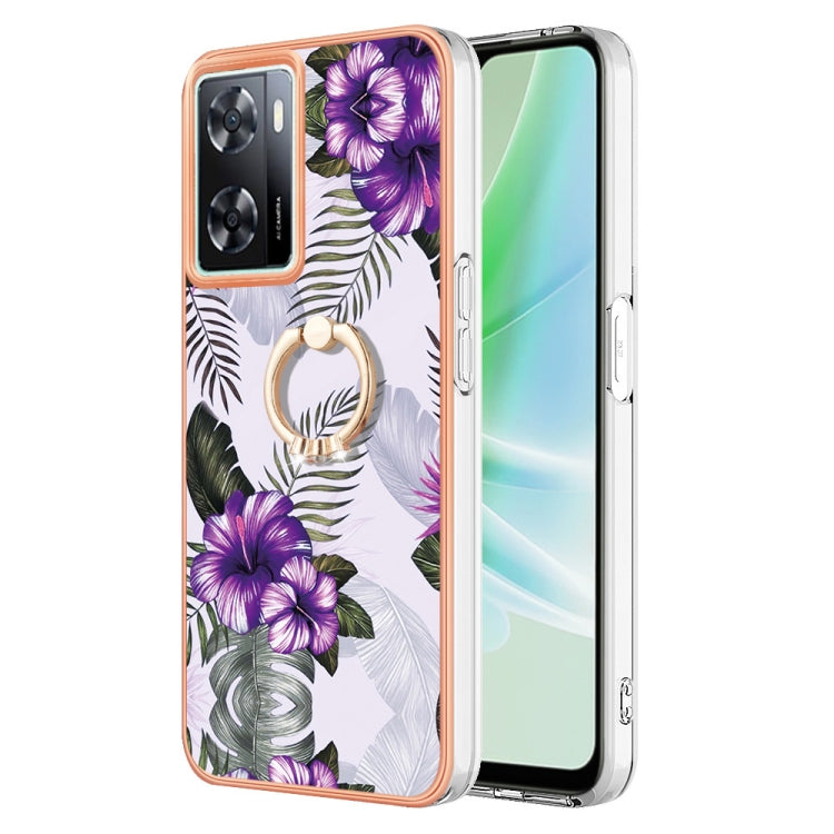 邊框A款IMD圖案TPU手機殼帶指環, For OPPO A98, For OPPO A17, For OPPO A57 4G/A77 5G Taiwan/K10 5G Global, For OPPO A79 5G Global