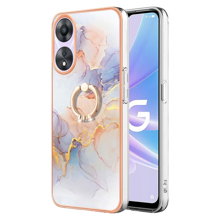 邊框A款IMD圖案TPU手機殼帶指環, For OPPO Reno11 5G Global, For OPPO Reno11 Pro 5G Global, For OPPO A58 4G, For OPPO Reno10 5G Global, For OPPO Reno10 Pro 5G Global, For OPPO A78 4G, For OPPO Reno8 T 4G, For OPPO A78 / A58