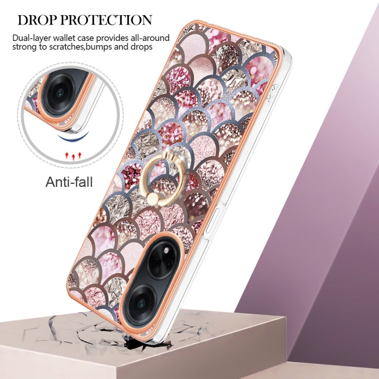 邊框A款IMD圖案TPU手機殼帶指環, For OPPO A98, For OPPO A17, For OPPO A57 4G/A77 5G Taiwan/K10 5G Global, For OPPO A79 5G Global