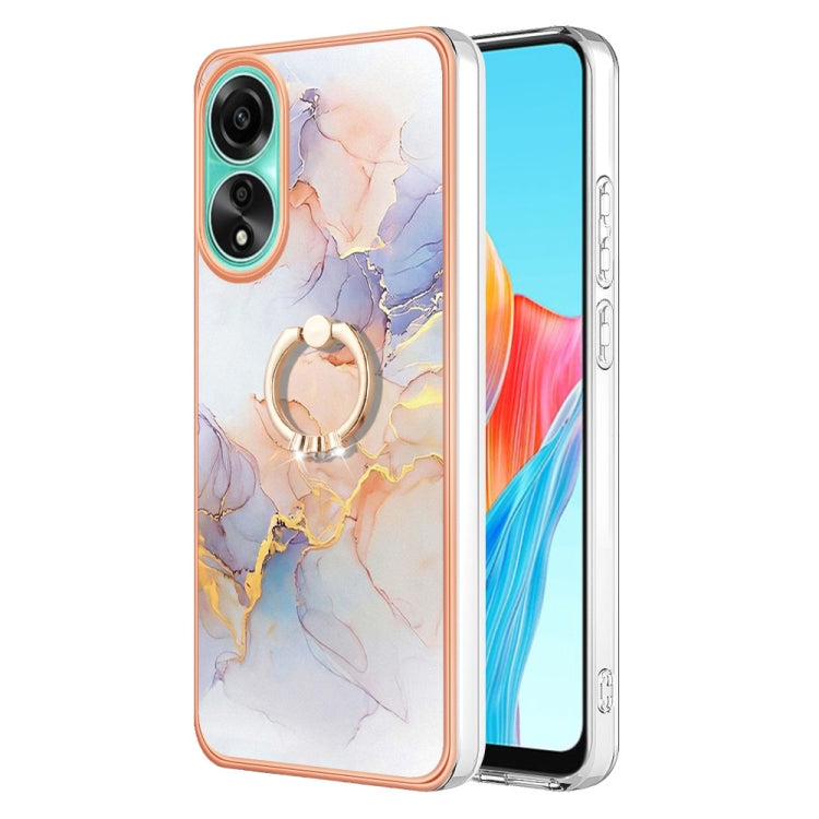 邊框A款IMD圖案TPU手機殼帶指環, For OPPO Reno11 5G Global, For OPPO Reno11 Pro 5G Global, For OPPO A58 4G, For OPPO Reno10 5G Global, For OPPO Reno10 Pro 5G Global, For OPPO A78 4G, For OPPO Reno8 T 4G, For OPPO A78 / A58