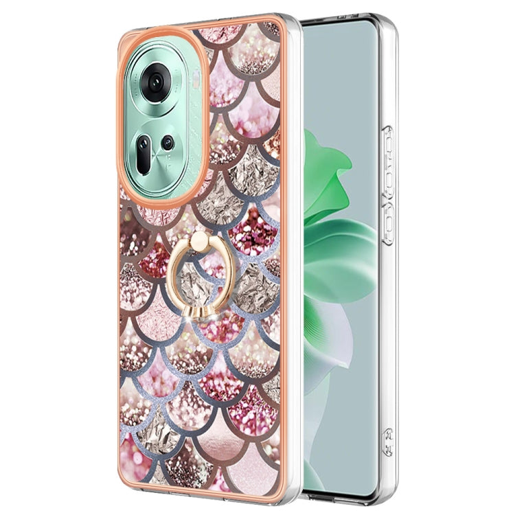 邊框A款IMD圖案TPU手機殼帶指環, For OPPO Reno11 5G Global, For OPPO Reno11 Pro 5G Global, For OPPO A58 4G, For OPPO Reno10 5G Global, For OPPO Reno10 Pro 5G Global, For OPPO A78 4G, For OPPO Reno8 T 4G, For OPPO A78 / A58