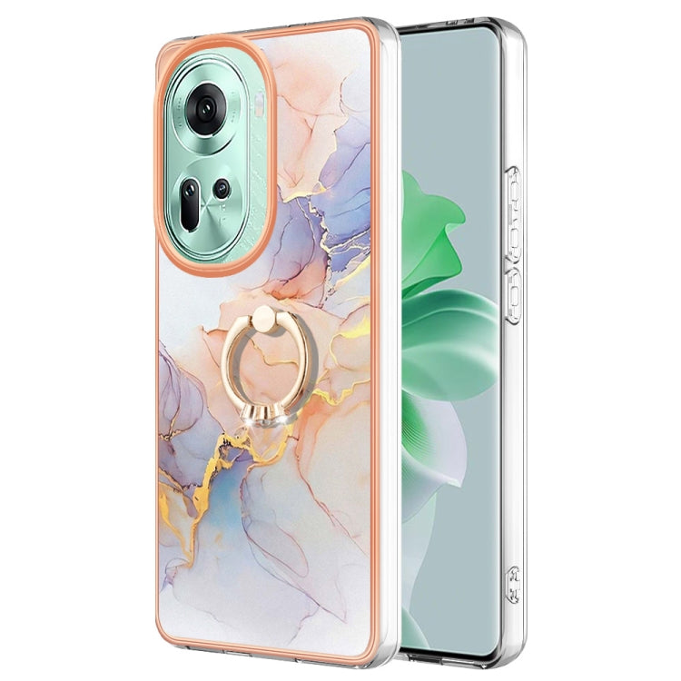 邊框A款IMD圖案TPU手機殼帶指環, For OPPO Reno11 5G Global, For OPPO Reno11 Pro 5G Global, For OPPO A58 4G, For OPPO Reno10 5G Global, For OPPO Reno10 Pro 5G Global, For OPPO A78 4G, For OPPO Reno8 T 4G, For OPPO A78 / A58