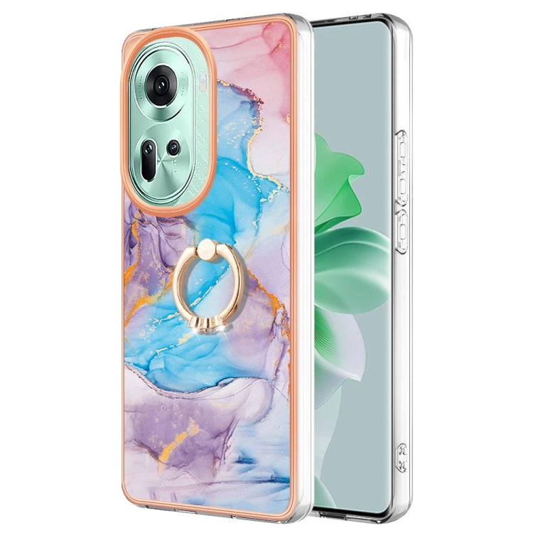 邊框A款IMD圖案TPU手機殼帶指環, For OPPO Reno11 5G Global, For OPPO Reno11 Pro 5G Global, For OPPO A58 4G, For OPPO Reno10 5G Global, For OPPO Reno10 Pro 5G Global, For OPPO A78 4G, For OPPO Reno8 T 4G, For OPPO A78 / A58