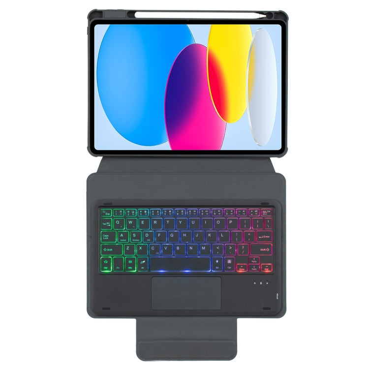 F10B-AS 360度旋轉亞克力透明藍牙鍵盤皮套帶觸控/背光, F10B-AS