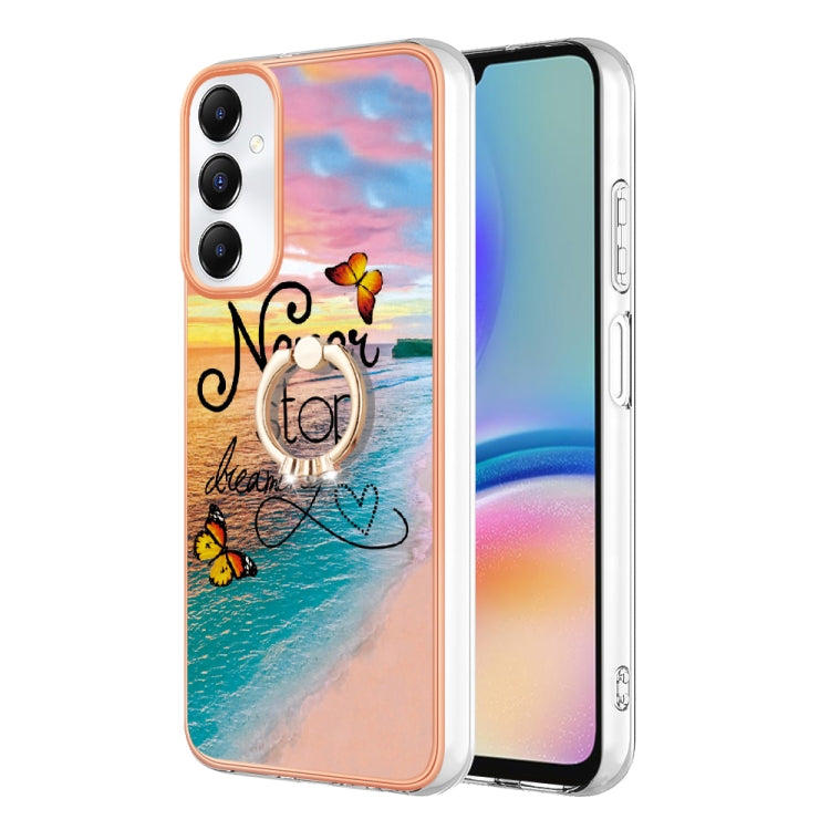 邊框A款IMD圖案TPU手機殼帶指環, For Samsung Galaxy A55 5G, For Samsung Galaxy A35 5G, For Samsung Galaxy A15 5G, For Samsung Galaxy A05, For Samsung Galaxy A05s, For Samsung Galaxy A25 5G, For Samsung Galaxy S23 FE 5G, For Samsung Galaxy A24 4G