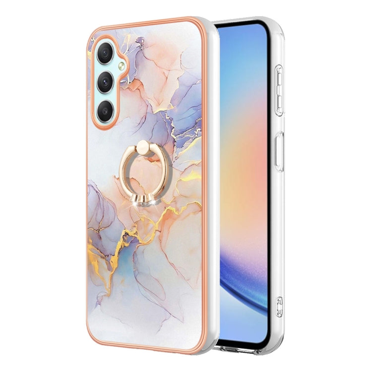 邊框A款IMD圖案TPU手機殼帶指環, For Samsung Galaxy A55 5G, For Samsung Galaxy A35 5G, For Samsung Galaxy A15 5G, For Samsung Galaxy A05, For Samsung Galaxy A05s, For Samsung Galaxy A25 5G, For Samsung Galaxy S23 FE 5G, For Samsung Galaxy A24 4G