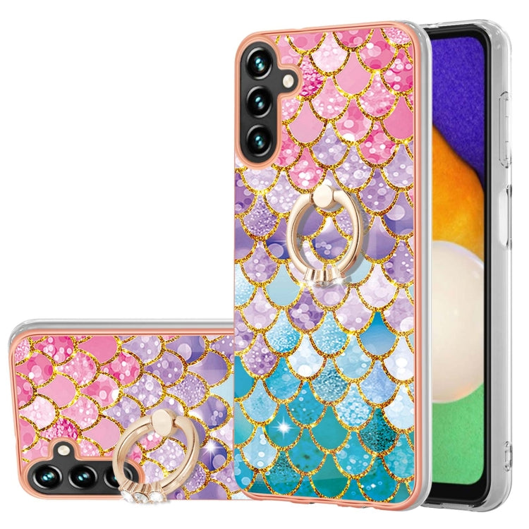 邊框A款IMD圖案TPU手機殼帶指環, For Samsung Galaxy A55 5G, For Samsung Galaxy A35 5G, For Samsung Galaxy A15 5G, For Samsung Galaxy A05, For Samsung Galaxy A05s, For Samsung Galaxy A25 5G, For Samsung Galaxy S23 FE 5G, For Samsung Galaxy A24 4G