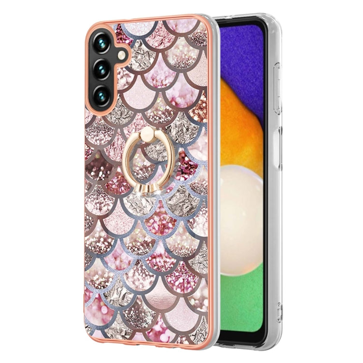 邊框A款IMD圖案TPU手機殼帶指環, For Samsung Galaxy A55 5G, For Samsung Galaxy A35 5G, For Samsung Galaxy A15 5G, For Samsung Galaxy A05, For Samsung Galaxy A05s, For Samsung Galaxy A25 5G, For Samsung Galaxy S23 FE 5G, For Samsung Galaxy A24 4G