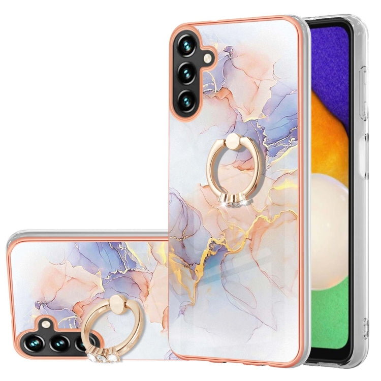 邊框A款IMD圖案TPU手機殼帶指環, For Samsung Galaxy A55 5G, For Samsung Galaxy A35 5G, For Samsung Galaxy A15 5G, For Samsung Galaxy A05, For Samsung Galaxy A05s, For Samsung Galaxy A25 5G, For Samsung Galaxy S23 FE 5G, For Samsung Galaxy A24 4G