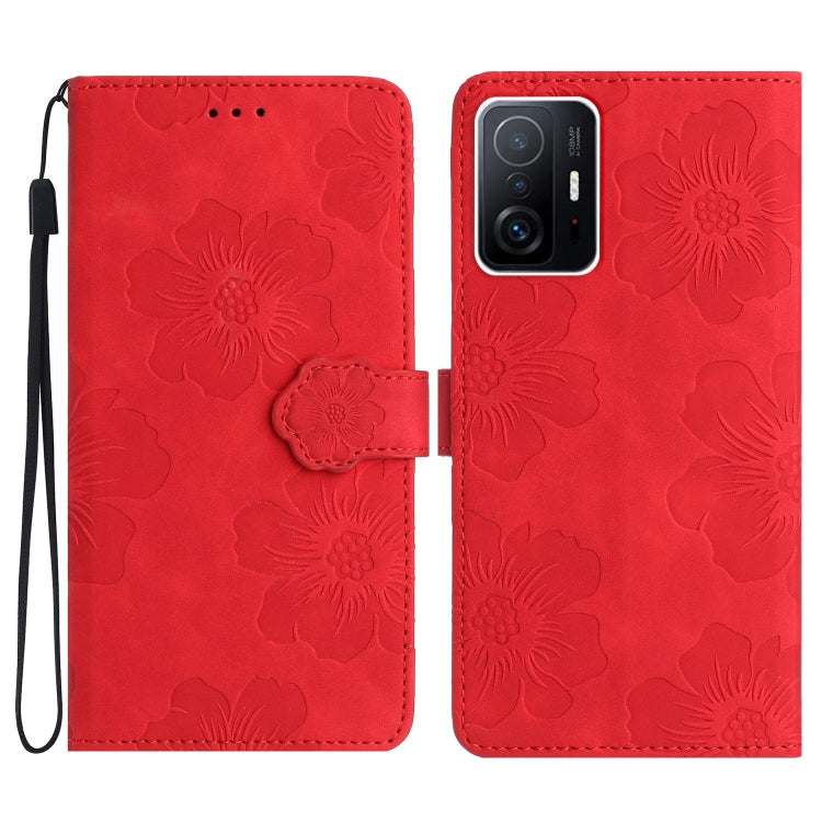 花朵壓花圖案手機皮套, For Xiaomi 11T / 11T Pro, For Xiaomi Redmi 13C 4G, For Xiaomi 12 Lite, For Xiaomi 13T, For Xiaomi 12 Pro, For Xiaomi 12T  / 12T Pro, For Xiaomi 13, For Xiaomi 13 Pro, For Xiaomi Mi 11 Lite