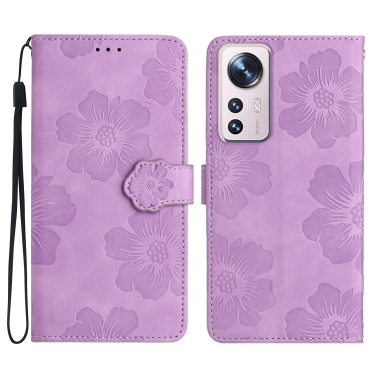 花朵壓花圖案手機皮套, For Xiaomi 11T / 11T Pro, For Xiaomi Redmi 13C 4G, For Xiaomi 12 Lite, For Xiaomi 13T, For Xiaomi 12 Pro, For Xiaomi 12T  / 12T Pro, For Xiaomi 13, For Xiaomi 13 Pro, For Xiaomi Mi 11 Lite