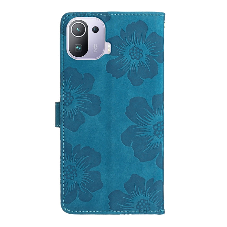 花朵壓花圖案手機皮套, For Xiaomi Mi 11 Pro, For Xiaomi Mi 11 Ultra, For Xiaomi Redmi 9, For Xiaomi Redmi 9A, For Xiaomi Redmi 9C, For Xiaomi Redmi 10, For Xiaomi Redmi 10 2022, For Xiaomi Redmi 10C, For Xiaomi Redmi A1